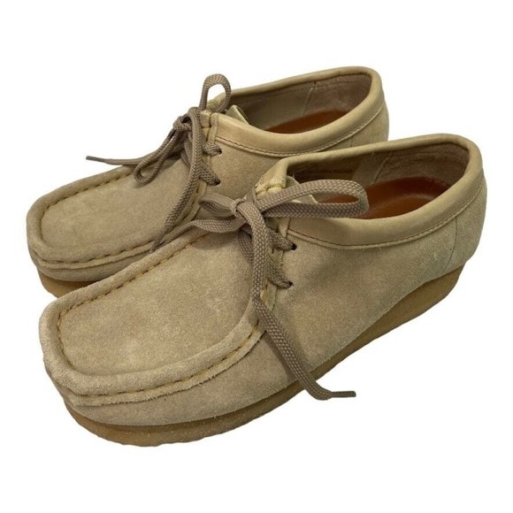 PB10 Clarks Original Suede Wallabee Natural Crepe Soles Women's 6M - Picture 3 of 8